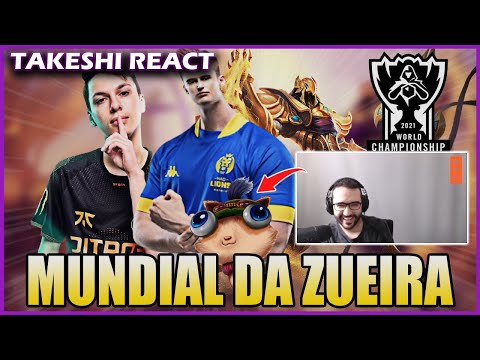 TAKESHI REACT BRONZIOCRE | JOGADA MAIS GENIAL DO MUNDIAL E OS REIS DO INSEC - MUNDIAL DA ZUEIRA