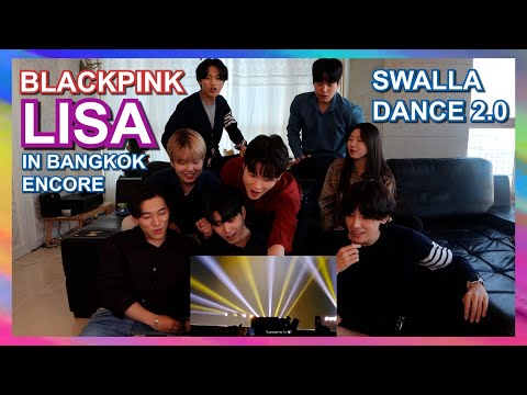 Koreans React To LISA SWALLA DANCE IN BANGKOK ENCORE