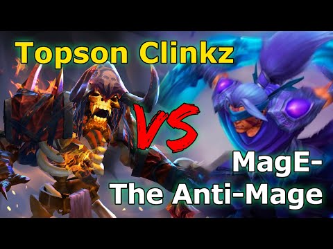 Topson Clinkz vs MagE- The Anti Mage Intense Game! | OSFrog Dota 2 Highlights
