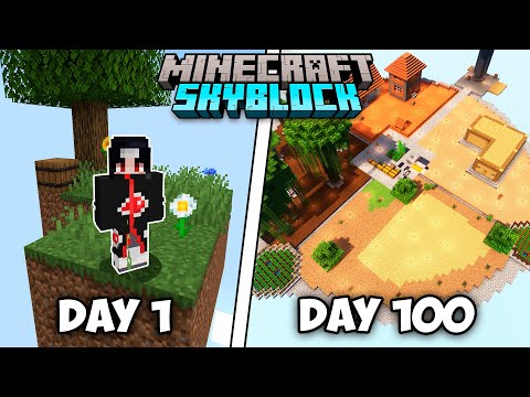 I Survived 100 Days In Minecraft SKYBLOCK 1.19 (Full Movie)
