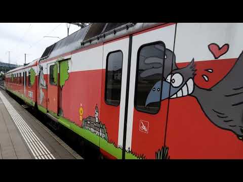 Porrentruy-Bonfol Bahn CJ/Ausfahrt Bahnhof Porrontruy JU