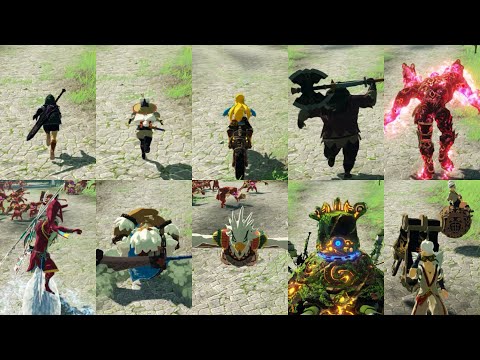 All Characters Running Animation - Hyrule Warriors Age of Calamity