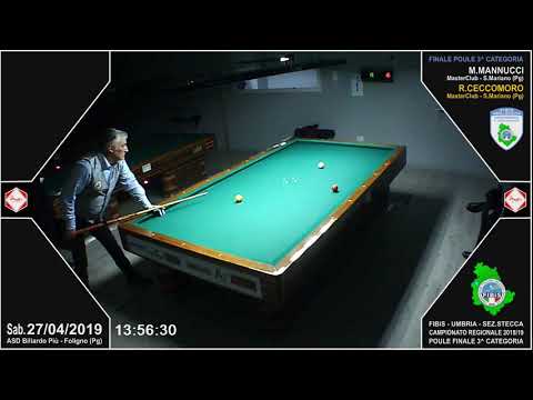 Biliardo Stecca Umbria 2018/19 Finale Poule 3a