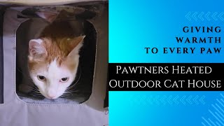 🐱 The Coziest Cat House Ever? Pawtners Heated Outdoor Shelter Review!