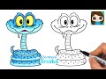 How To Draw A Viper Snake Gary De Snake Zootopia 2