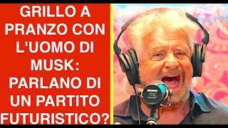 GRILLO A PRANZO CON L'UOMO DI MUSK: PARLANO DI UN PARTITO FUTURISTICO?