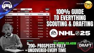 100% GUIDE TO EVERYTHING SCOUTING & DRAFTING IN NHL 25/26 FRANCHISE MODE