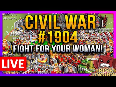 CIVIL WAR #1904 because.. I dont know 🔴 LIVE - Rise of Kingdoms ROK Fleisch
