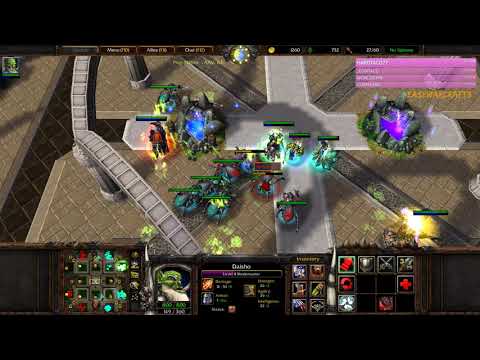 LVL 6 Blademaster with some nice items in 4v4 - Warcraft 3