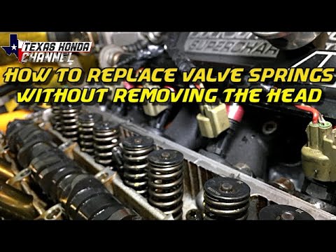 How To Remove/Upgrade Valve Springs in a D16- (Without Removing The Head)
