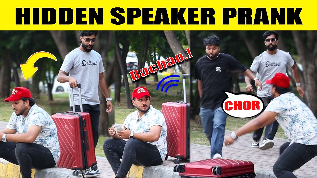 Speaker In Suitcase Prank 🤣 || by Sharik & Iqbal Malik