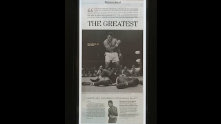 Muhammad Ali Framed Louisville Courier Journal Newspaper Day After Death Boxing Legend