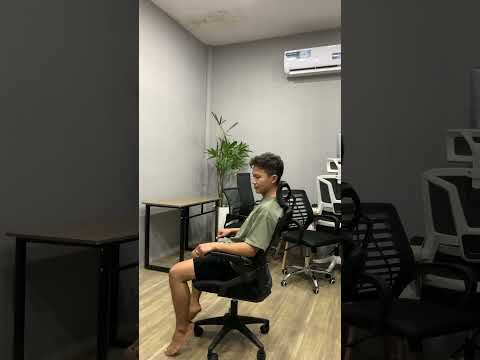 Ghế Xoay Tựa Đầu Tay Gập - CTH04