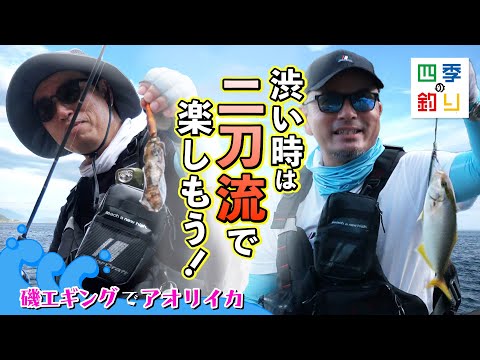 磯エギングでアオリイカ　渋い時は二刀流で楽しもう！（四季の釣り/2023年9月8日放送）