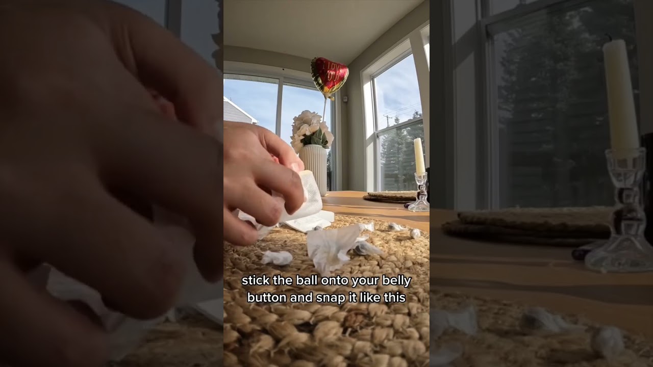 Stick this ball into your belly button to lose weight! 😱😧 #weightloss #weird #hack #shorts