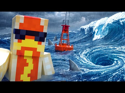 Intenté SOBREVIVIR en el PUNTO NEMO en MINECRAFT…