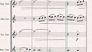 Oh holy night - Cantique de Noël - Christmas Song - Saxophone Quartet