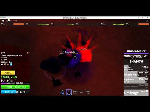 Nay mình sẽ đánh boss ở đảo magma bằng shadow