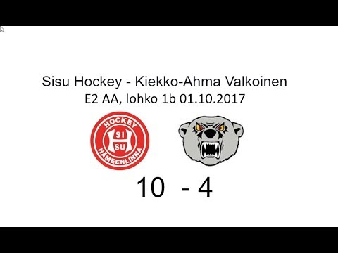 SiSu Hockey - Kiekko-Ahma Valkoinen E2 AA, lohko 1b