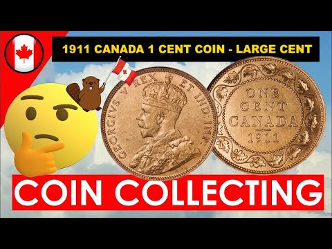 1911 Canada 1 Cent Coin   Large Cent For my Book !