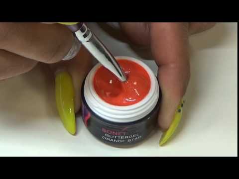 Bonetluxe Glittergel Orange Star