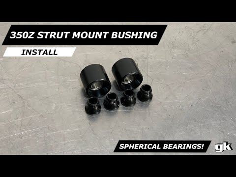 Gktech 350z V35 G35 Front Lower Control Arm Strut Mount Bush - Install