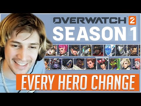 EVERY HERO CHANGE for OVERWATCH 2 | xQc Reacts