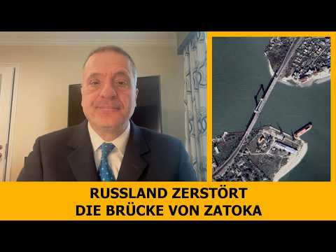 Russland zerstört Zatoka-Brücke; Kessel um Dobropillja enger; Merz-Sturzplan Video-Thumbnail von YouTube