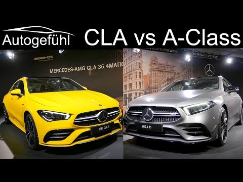 Mercedes AMG A-Class 35 Sedan vs CLA 35 AMG comparison REVIEW Exterior Interior