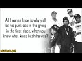 N.W.A. - Message to B.A. (Lyrics)