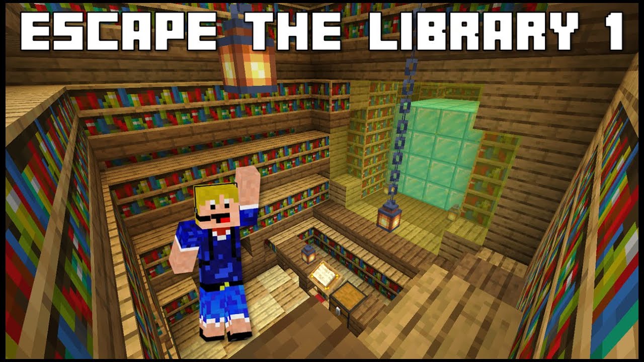 Minecraft - Puzzle Map - Escape The Library - Chapter 1