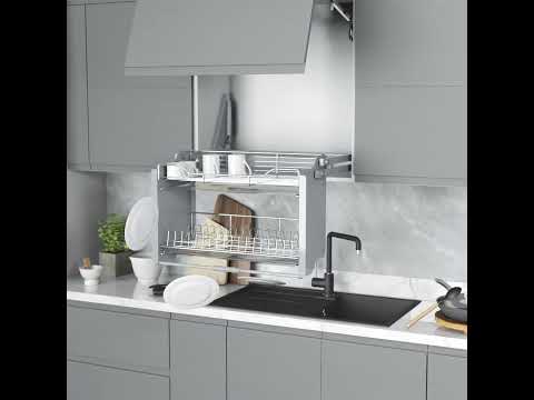 Миниатюра изображения товара Корзина-сушка выдвижная Starax S-5182-A (антрацит)