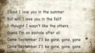 Mike Posner-Gone in September••• Lyric