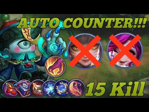 15 KILLS, AUTO COUNTER WANWAN & NANA! - CORE JUNGLER CYCLOPS!!!