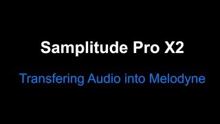 Video thumbnail for Samplitude Pro X2 : Transfering Audio into Melodyne by Kraznet's Samplitude Tutorials