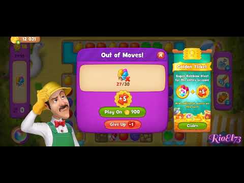 Gardenscapes super hard level 7495, 7515, & 7515 ❤️ Gameplay Well Done