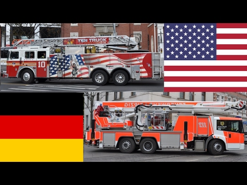 FDNY rep. American Fire Trucks VS German Fire Trucks