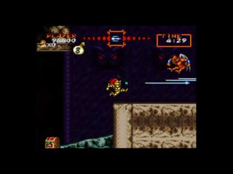Super Ghouls n' Ghosts: stage 7 arremer kill