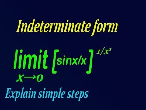 Easily solve Indeterminate form best example (PART-8)