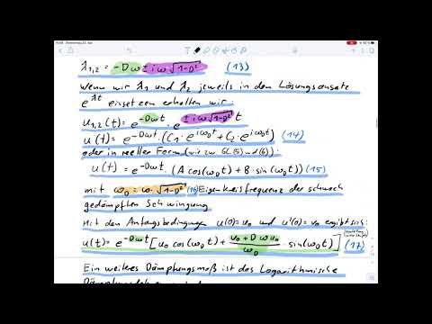 Übungsblatt5 Aufgabe 3 (Master) – Einmassenschwinger