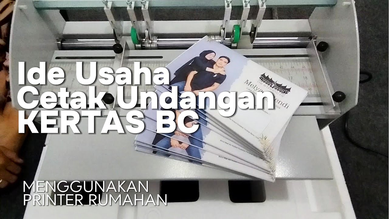 Mencetak Undangan Menggunakan Kertas Bc dan Printer Rumahan