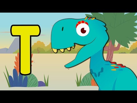 Learn Dinosaur Names For Kids | Dancing Dinosaur Alphabet | Toddler Fun Learning