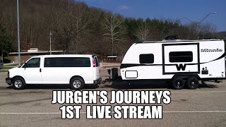 Jurgen's Journeys First Live Stream, Equipment and Settings Test