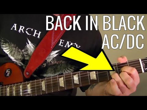Play Back In Black by AC/DC PERFECTLY! Guitar Lesson Video