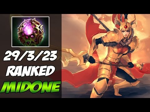 MidOne 8600 MMR Plays a ranked match with Legion commander 29/3 - Dota 2