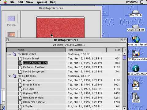 Apple Macintosh Mac OS 8 • Desktop (1996)