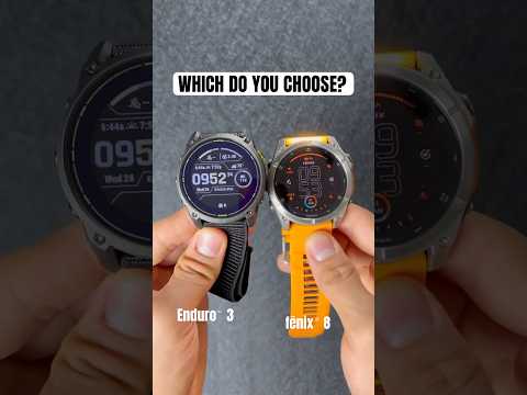 fenix 8 or Enduro 3? | Garmin