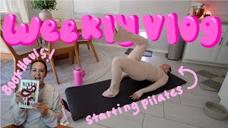 create new habits! start pilates + pilates outfit haul, more book mail & more 🩷 |WEEKLY VLOG