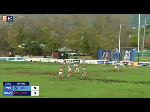 Rd 11 Hostplus SANFL Snapshot - Norwood's Declan Hamilton kicks tough set shot in 100th game