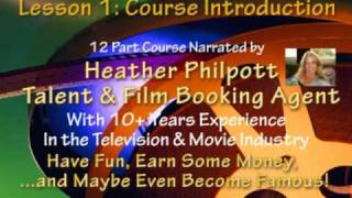 Acting Lessons - Lesson 1 - How To Be An Actor - Get Started in Acting